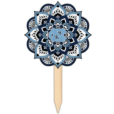 North Carolina Tar Heels 18'' x 12'' Mandala Yard Stake