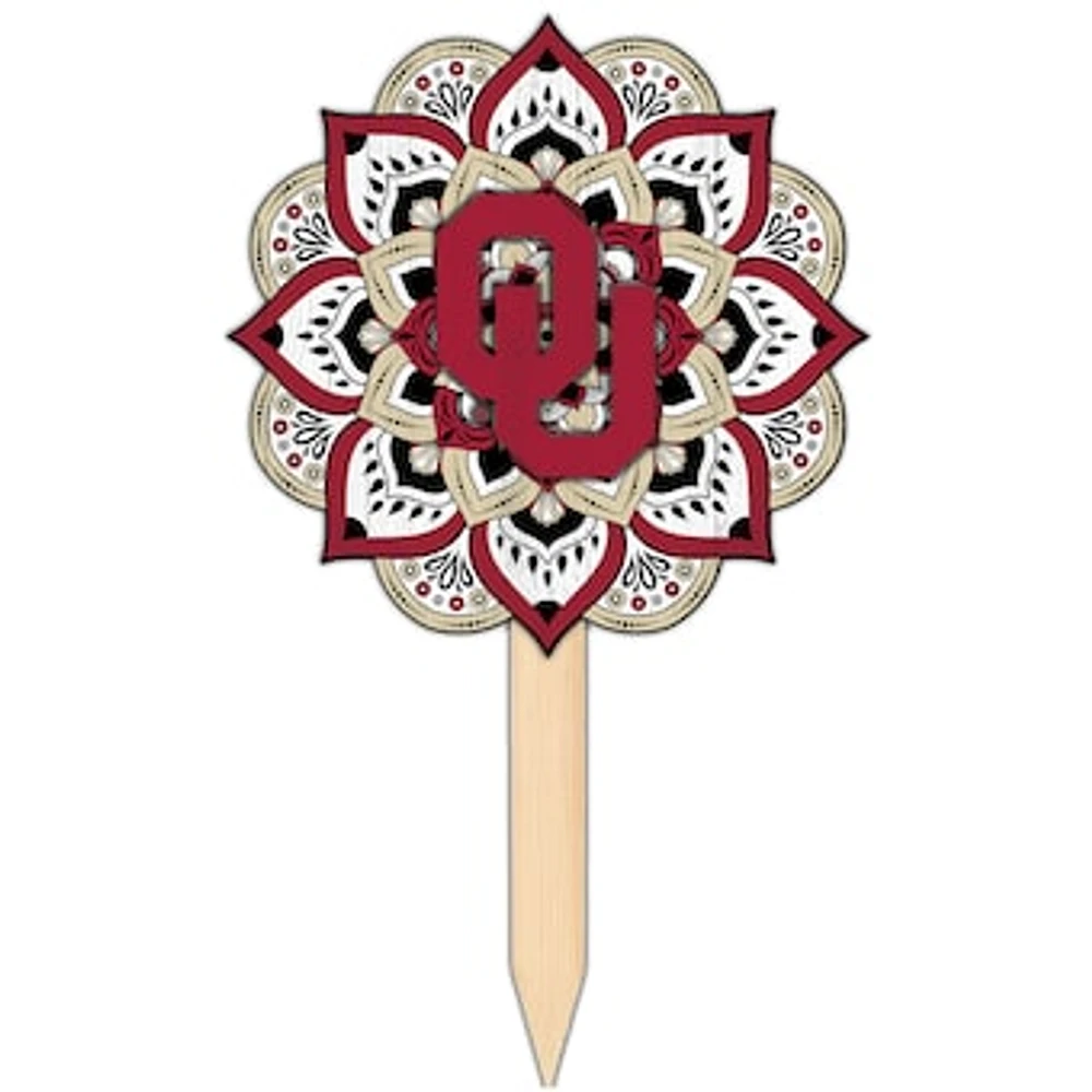 Oklahoma Sooners 18'' x 12'' Mandala Yard Stake