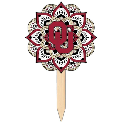 Oklahoma Sooners 18'' x 12'' Mandala Yard Stake