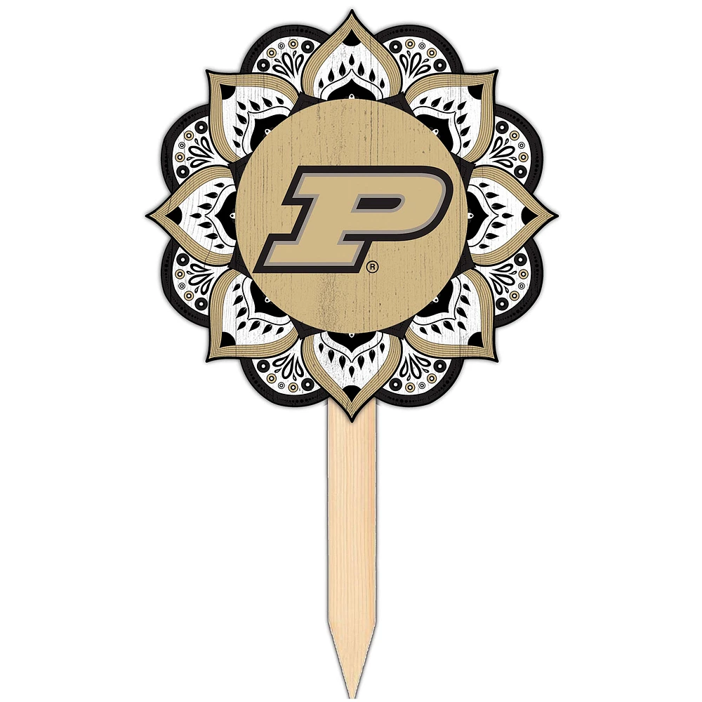 Purdue Boilermakers 18'' x 12'' Mandala Yard Stake