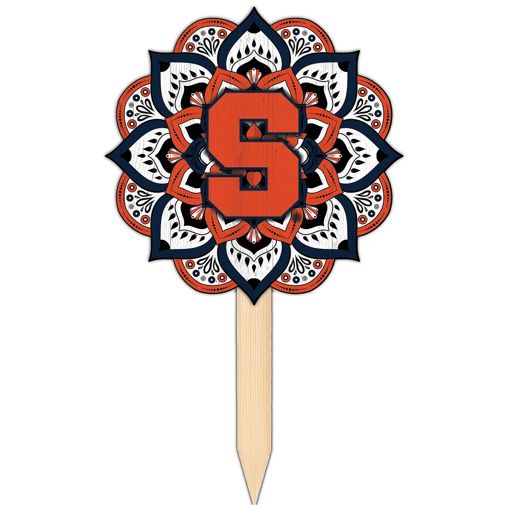 Syracuse Orange 18'' x 12'' Mandala Yard Stake