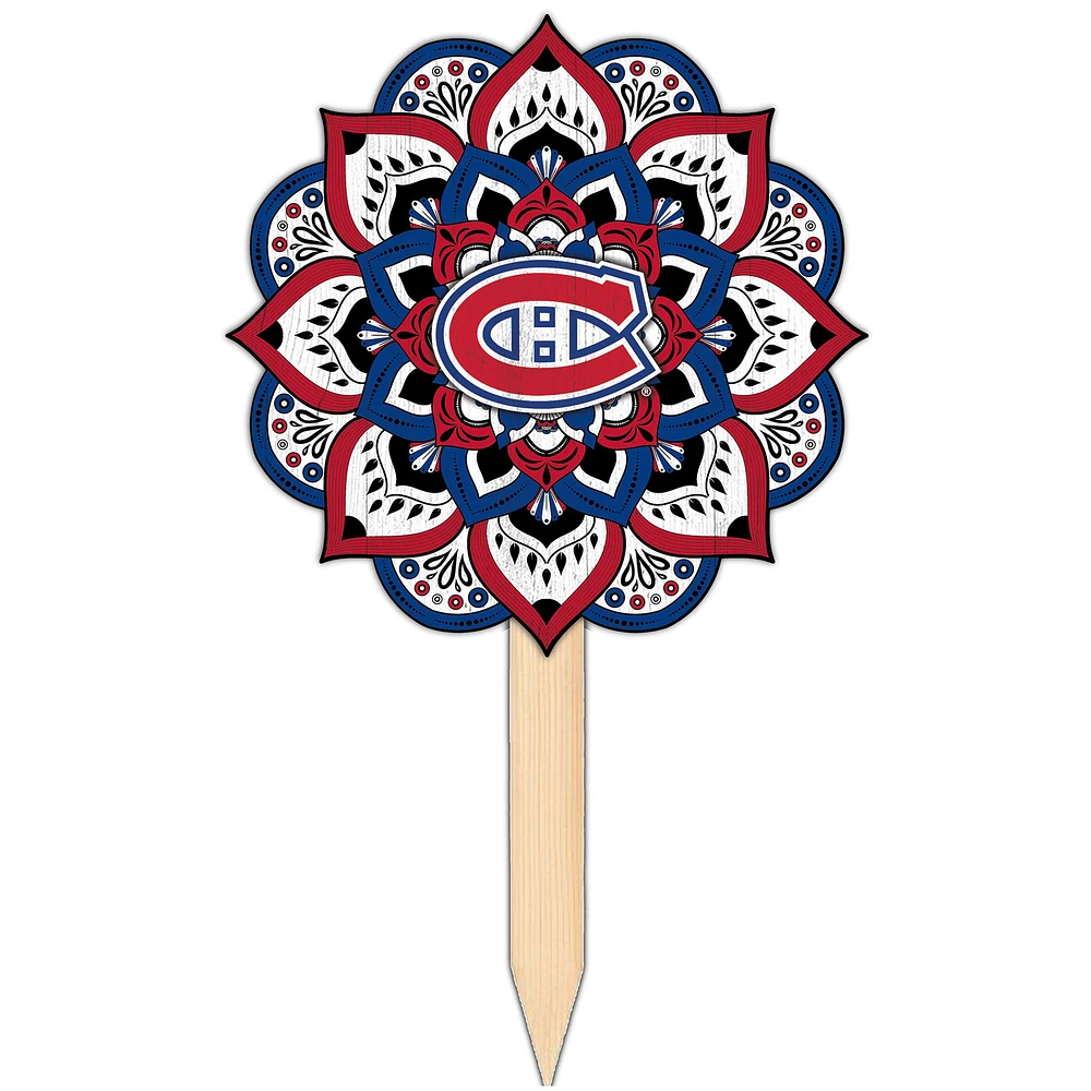 Montreal Canadiens 18'' x 12'' Mandala Yard Stake