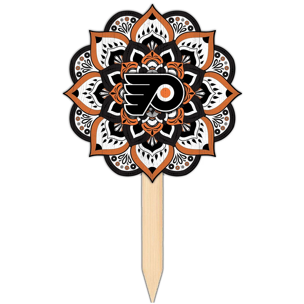 Philadelphia Flyers 18'' x 12'' Mandala Yard Stake