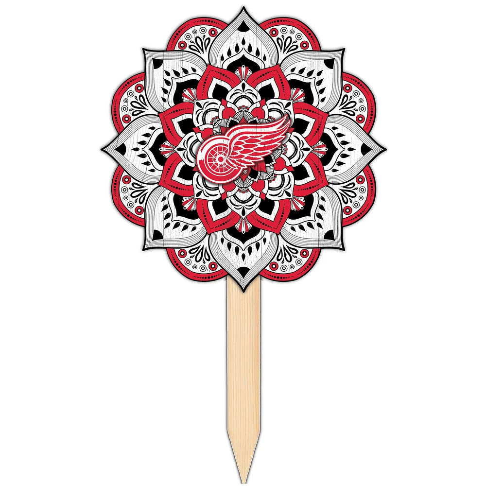 Detroit Red Wings 18'' x 12'' Mandala Yard Stake