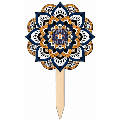 Houston Astros 18'' x 12'' Mandala Yard Stake