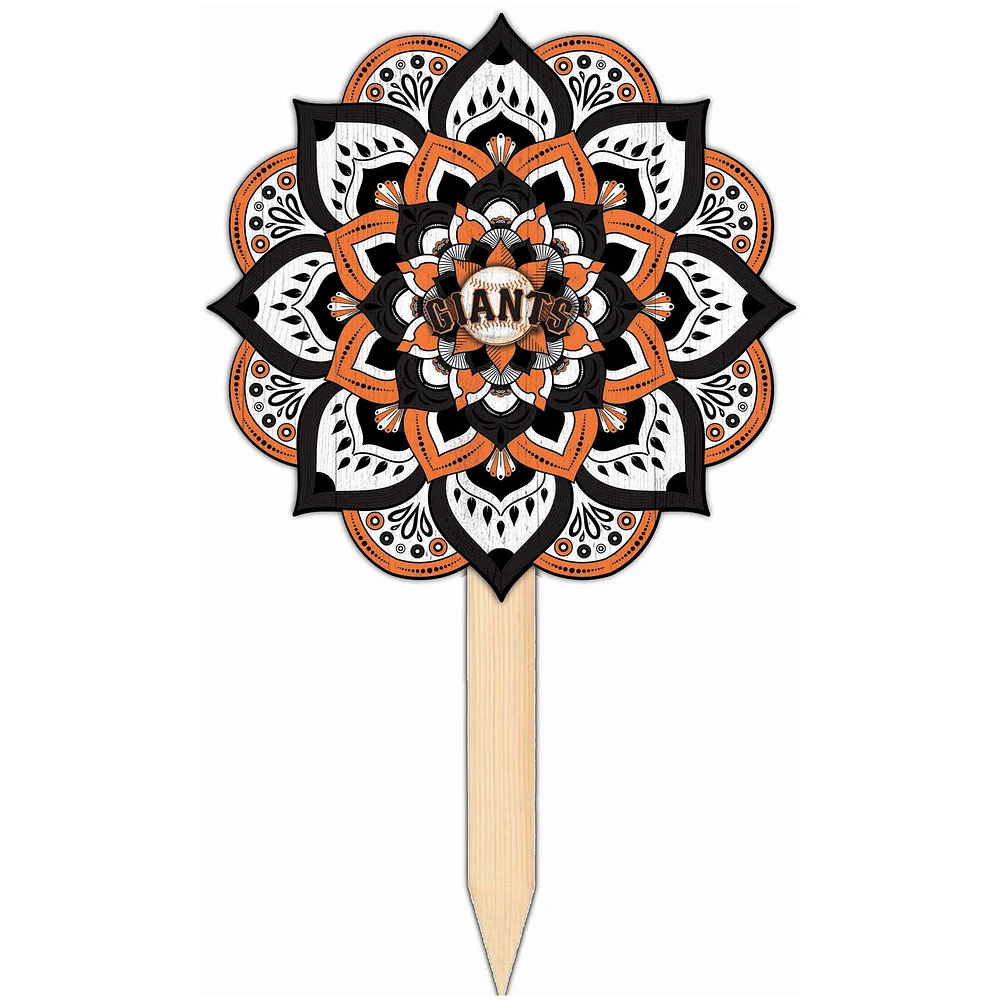 San Francisco Giants 18'' x 12'' Mandala Yard Stake
