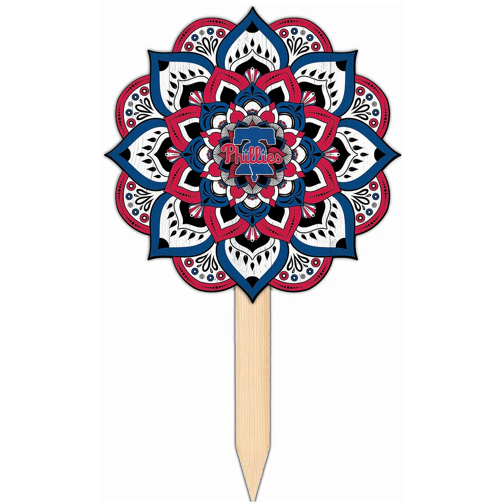 Philadelphia Phillies 18'' x 12'' Mandala Yard Stake