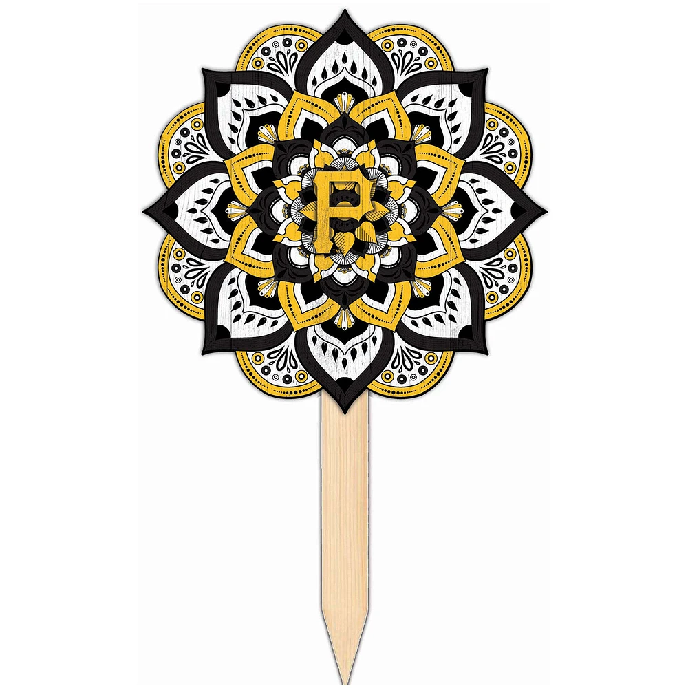Pittsburgh Pirates 18'' x 12'' Mandala Yard Stake
