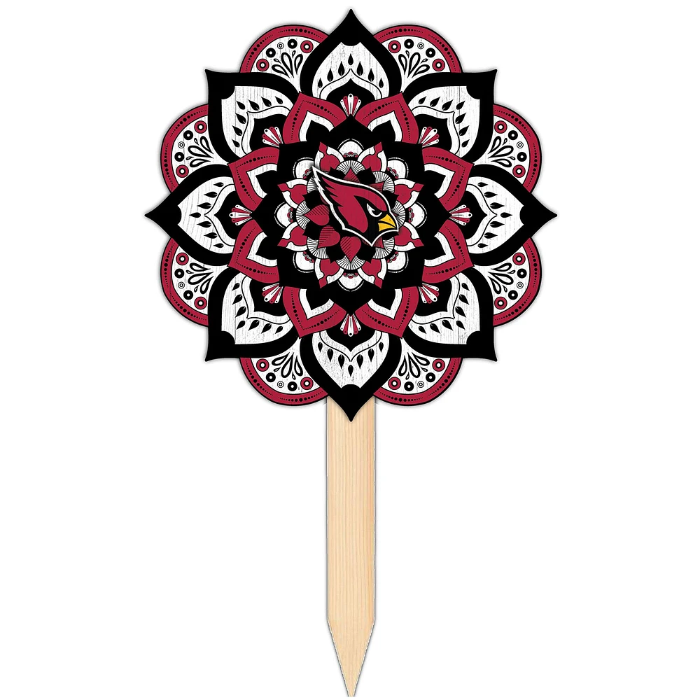 Arizona Cardinals 18'' x 12'' Mandala Yard Stake