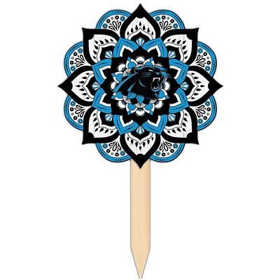 Carolina Panthers 18'' x 12'' Mandala Yard Stake