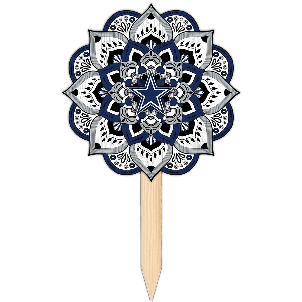 Dallas Cowboys 18'' x 12'' Mandala Yard Stake