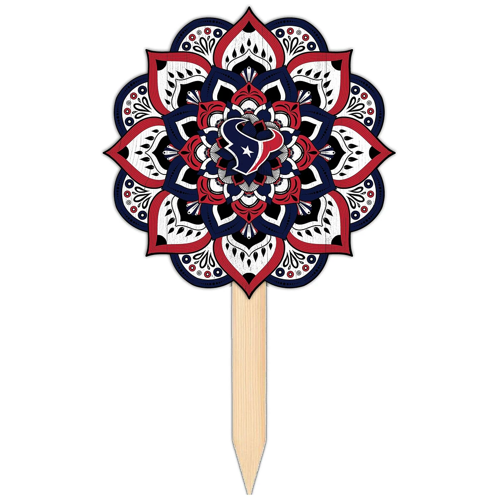Houston Texans 18'' x 12'' Mandala Yard Stake