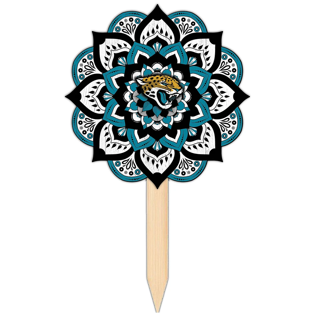 Jacksonville Jaguars 18'' x 12'' Mandala Yard Stake