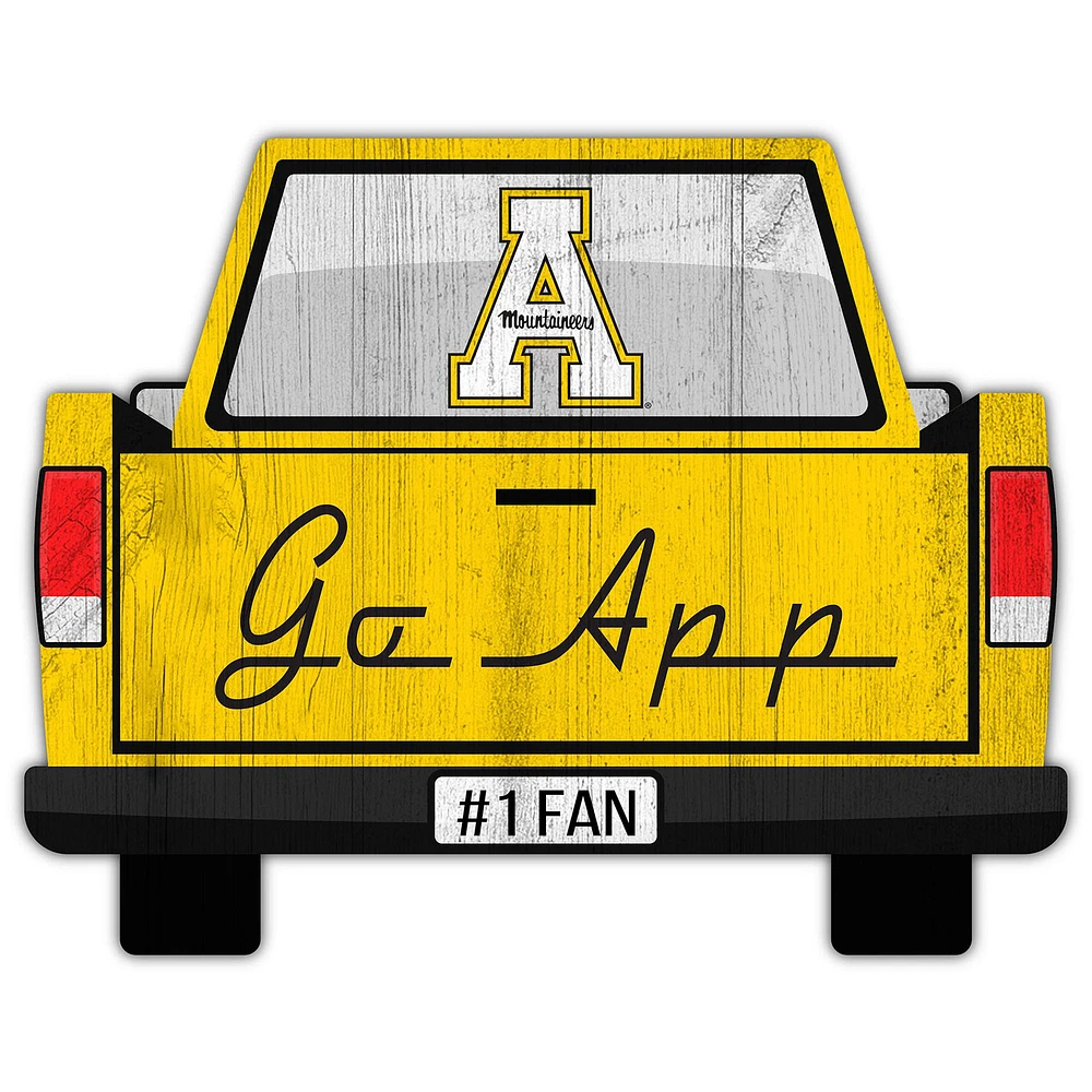 Appalachian State Mountaineers 12'' x 12'' Truck Back Décor