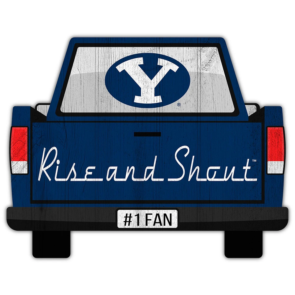 BYU Cougars 12'' x 12'' Truck Back Décor