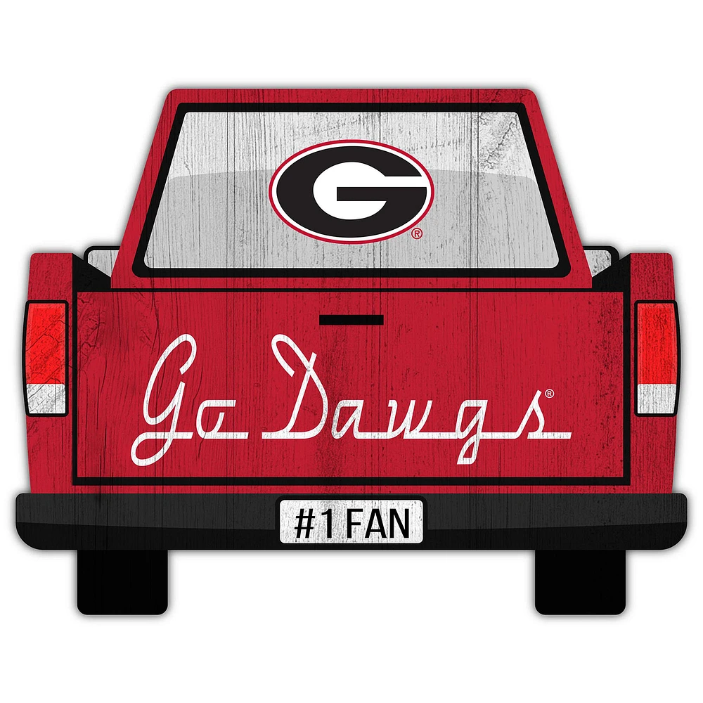 Georgia Bulldogs 12'' x 12'' Truck Back Décor
