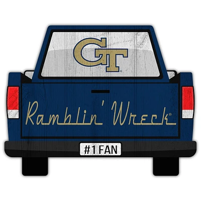 Georgia Tech Yellow Jackets 12'' x 12'' Truck Back Décor
