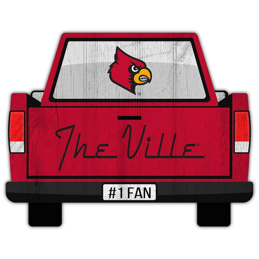 Louisville Cardinals 12'' x 12'' Truck Back Décor