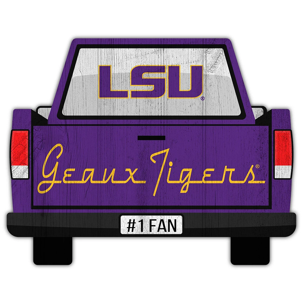 LSU Tigers 12'' x 12'' Truck Back Décor