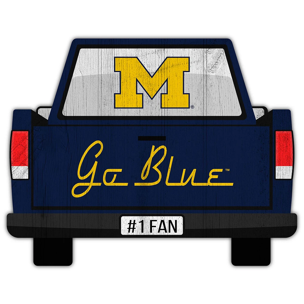 Michigan Wolverines 12'' x 12'' Truck Back Décor