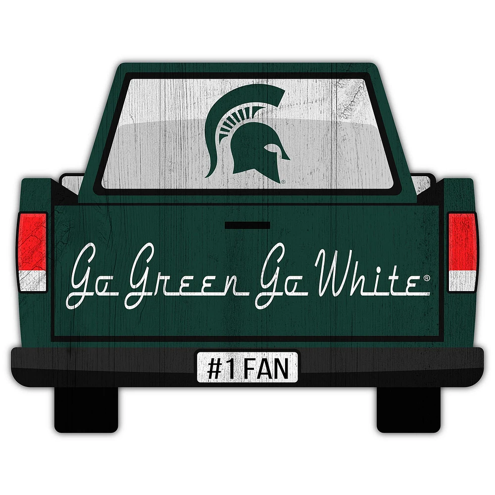 Michigan State Spartans 12'' x 12'' Truck Back Décor
