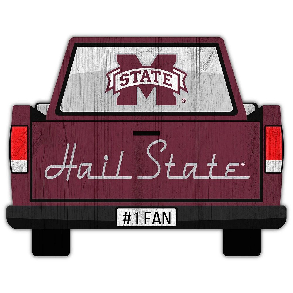 Mississippi State Bulldogs 12'' x 12'' Truck Back Décor