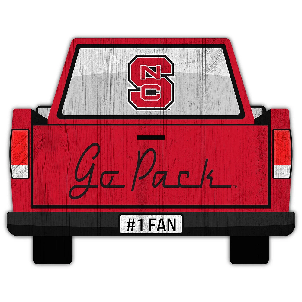 NC State Wolfpack 12'' x 12'' Truck Back Décor