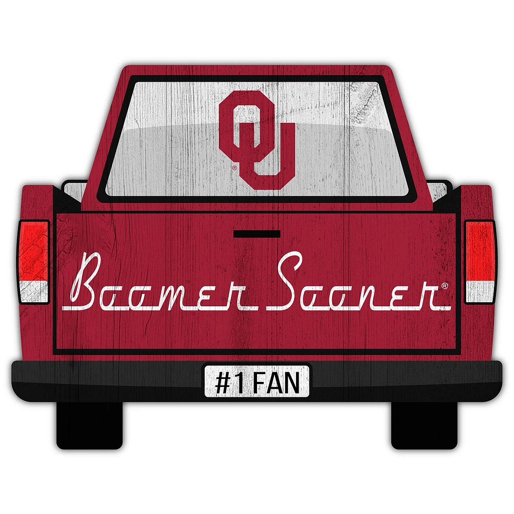 Oklahoma Sooners 12'' x 12'' Truck Back Décor