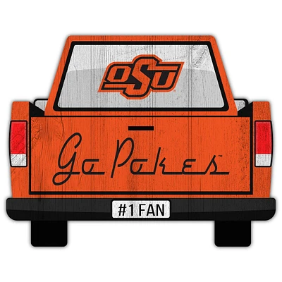 Oklahoma State Cowboys 12'' x 12'' Truck Back Décor