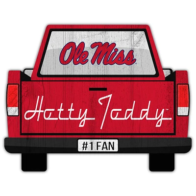 Ole Miss Rebels 12'' x 12'' Truck Back Décor