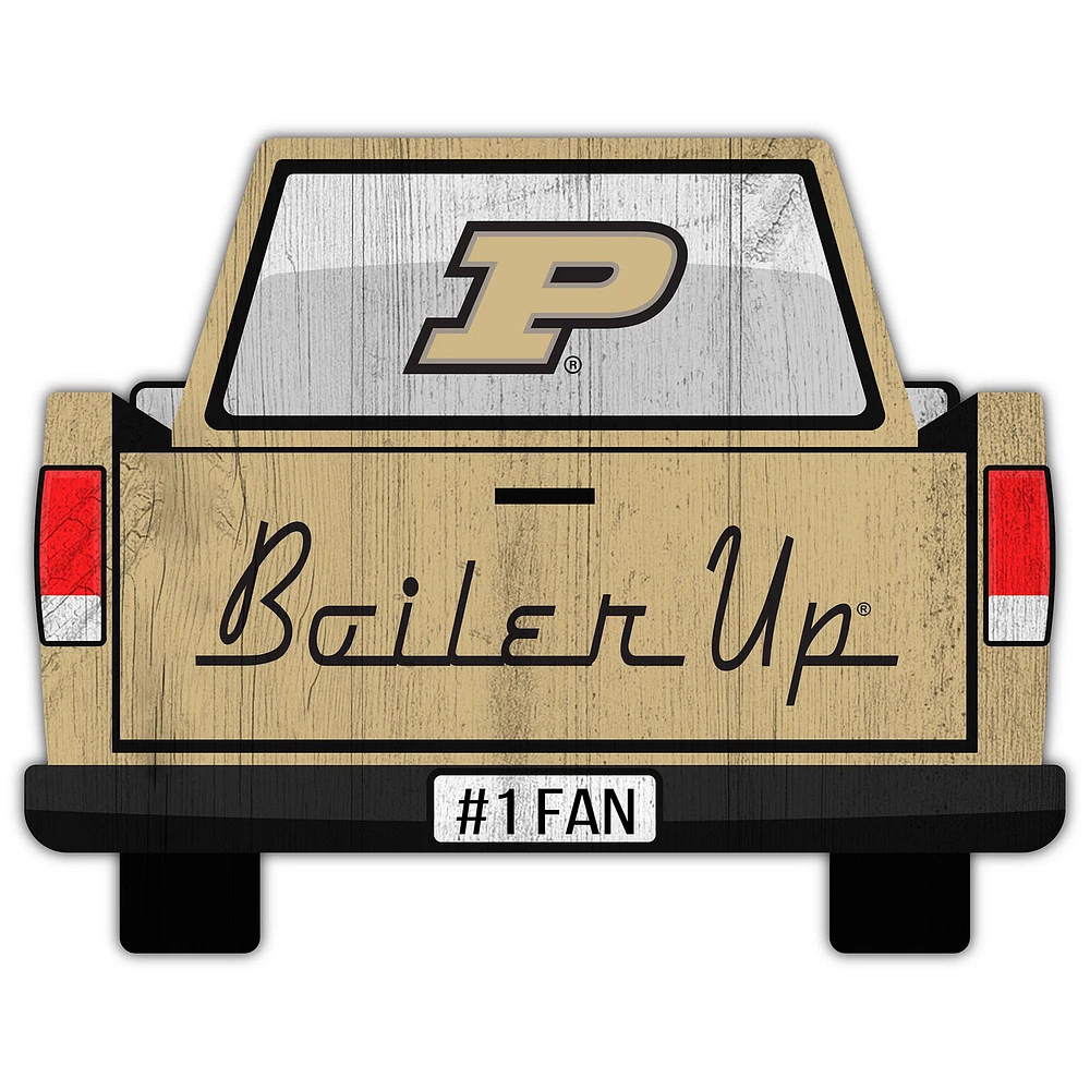 Purdue Boilermakers 12'' x 12'' Truck Back Décor