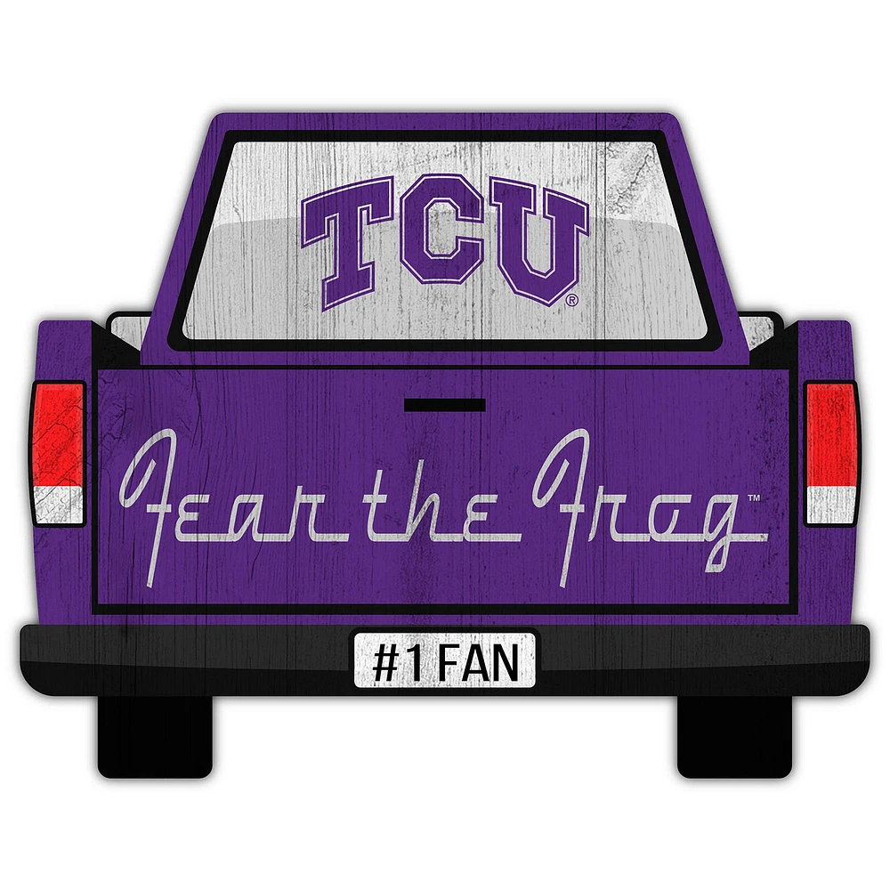 TCU Horned Frogs 12'' x 12'' Truck Back Décor