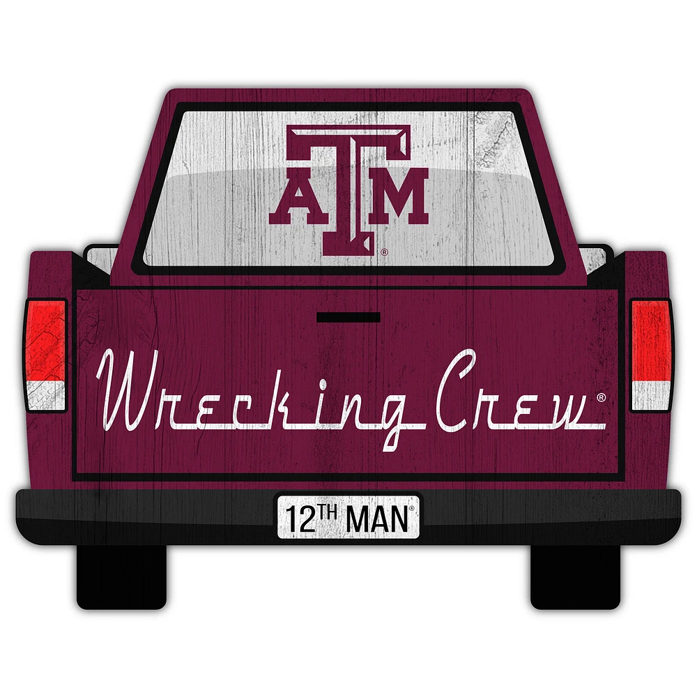 Texas A&M Aggies 12'' x 12'' Truck Back Décor