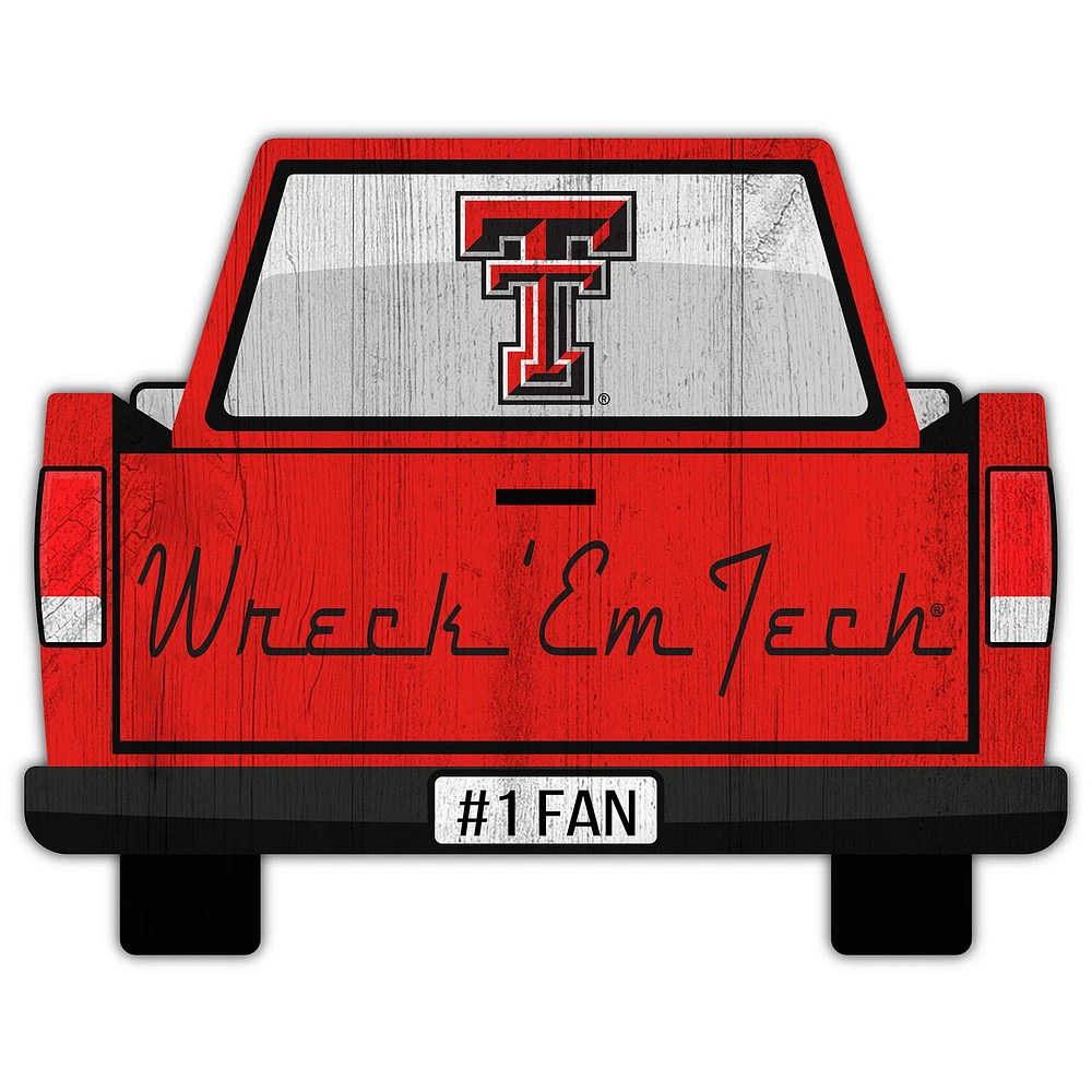 Texas Tech Red Raiders 12'' x 12'' Truck Back Décor