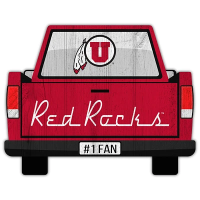 Utah Utes 12'' x 12'' Truck Back Décor