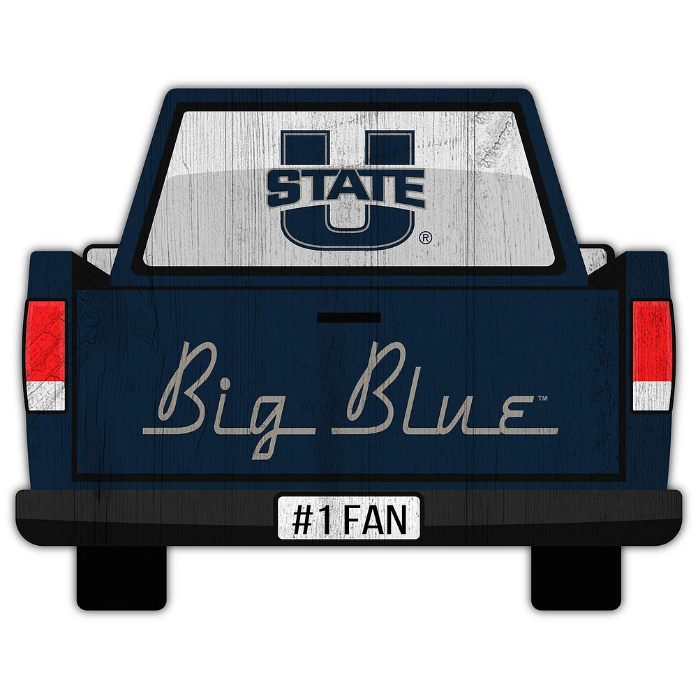 Utah State Aggies 12'' x 12'' Truck Back Décor