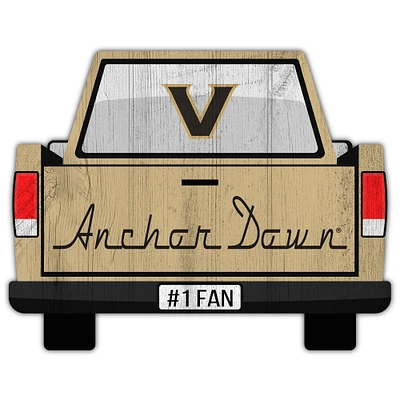 Vanderbilt Commodores 12'' x 12'' Truck Back Décor
