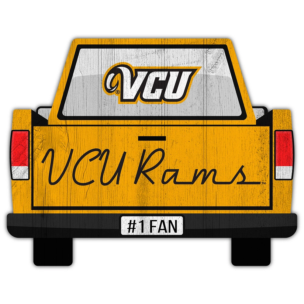 VCU Rams 12'' x 12'' Truck Back Décor