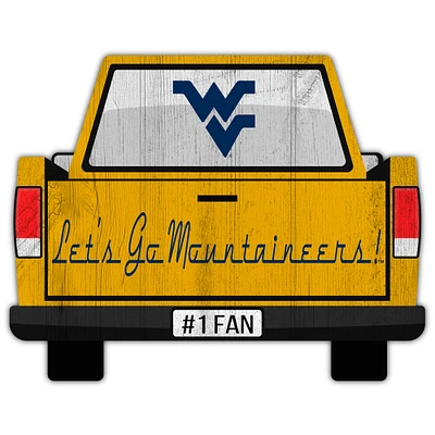 West Virginia Mountaineers 12'' x 12'' Truck Back Décor