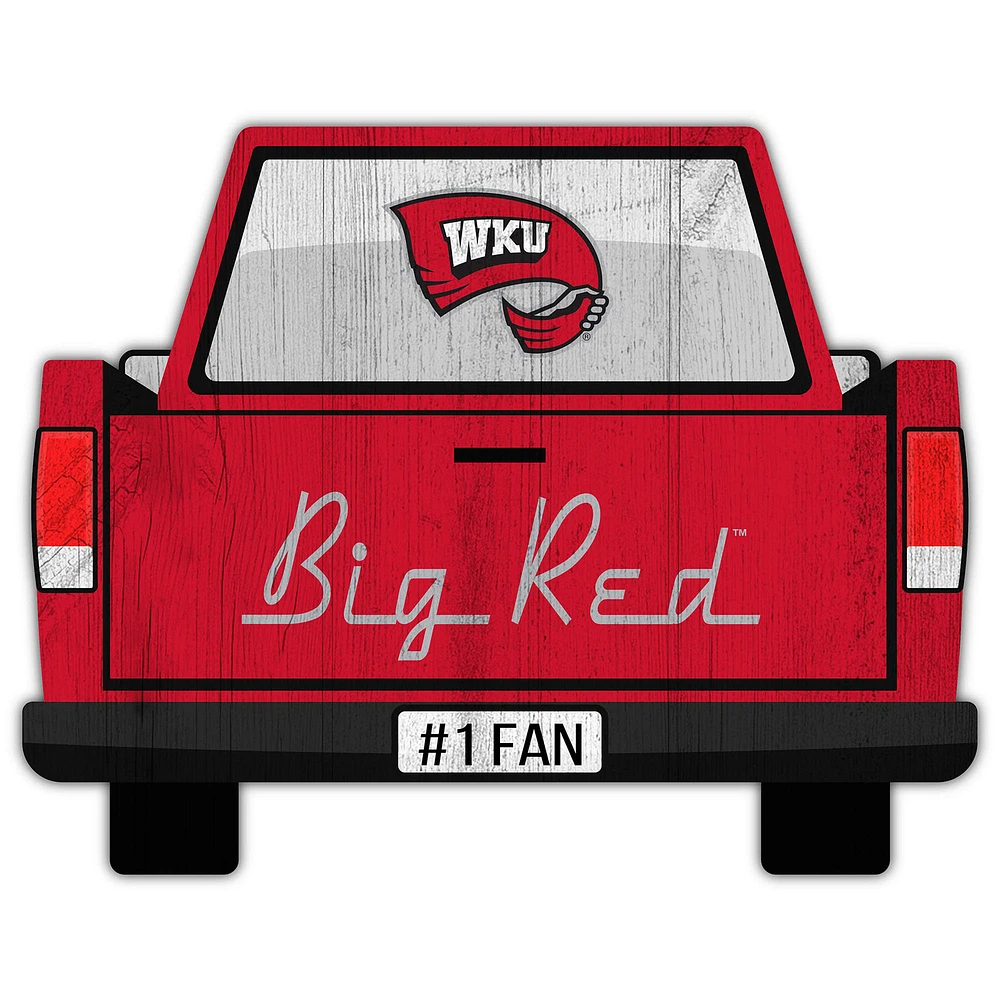 Western Kentucky Hilltoppers 12'' x 12'' Truck Back Décor