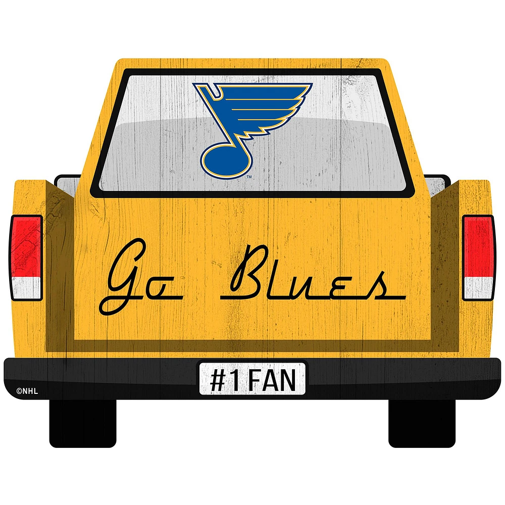 St. Louis Blues 12'' x 12'' Truck Back Décor