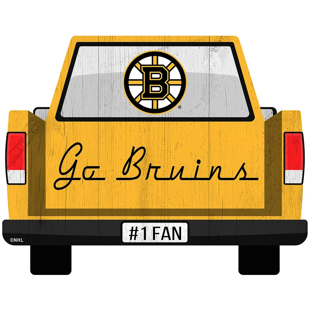 Boston Bruins 12'' x 12'' Truck Back Décor
