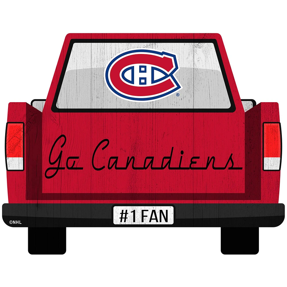 Montreal Canadiens 12'' x 12'' Truck Back Décor