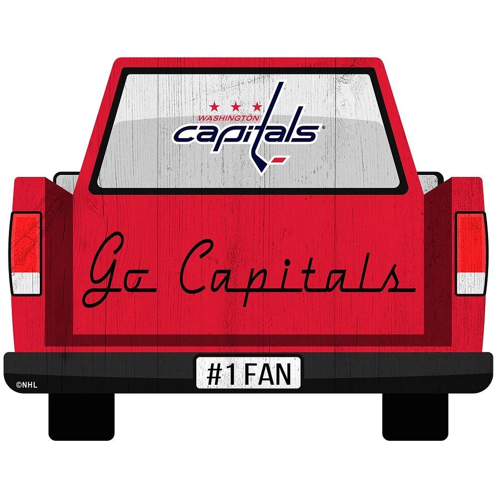 Washington Capitals 12'' x 12'' Truck Back Décor