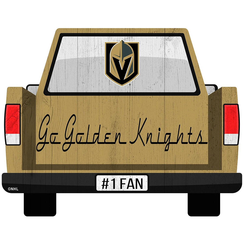 Vegas Golden Knights 12'' x 12'' Truck Back Décor
