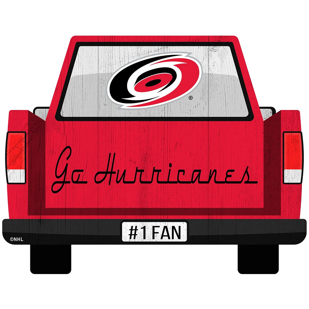 Carolina Hurricanes 12'' x 12'' Truck Back Décor