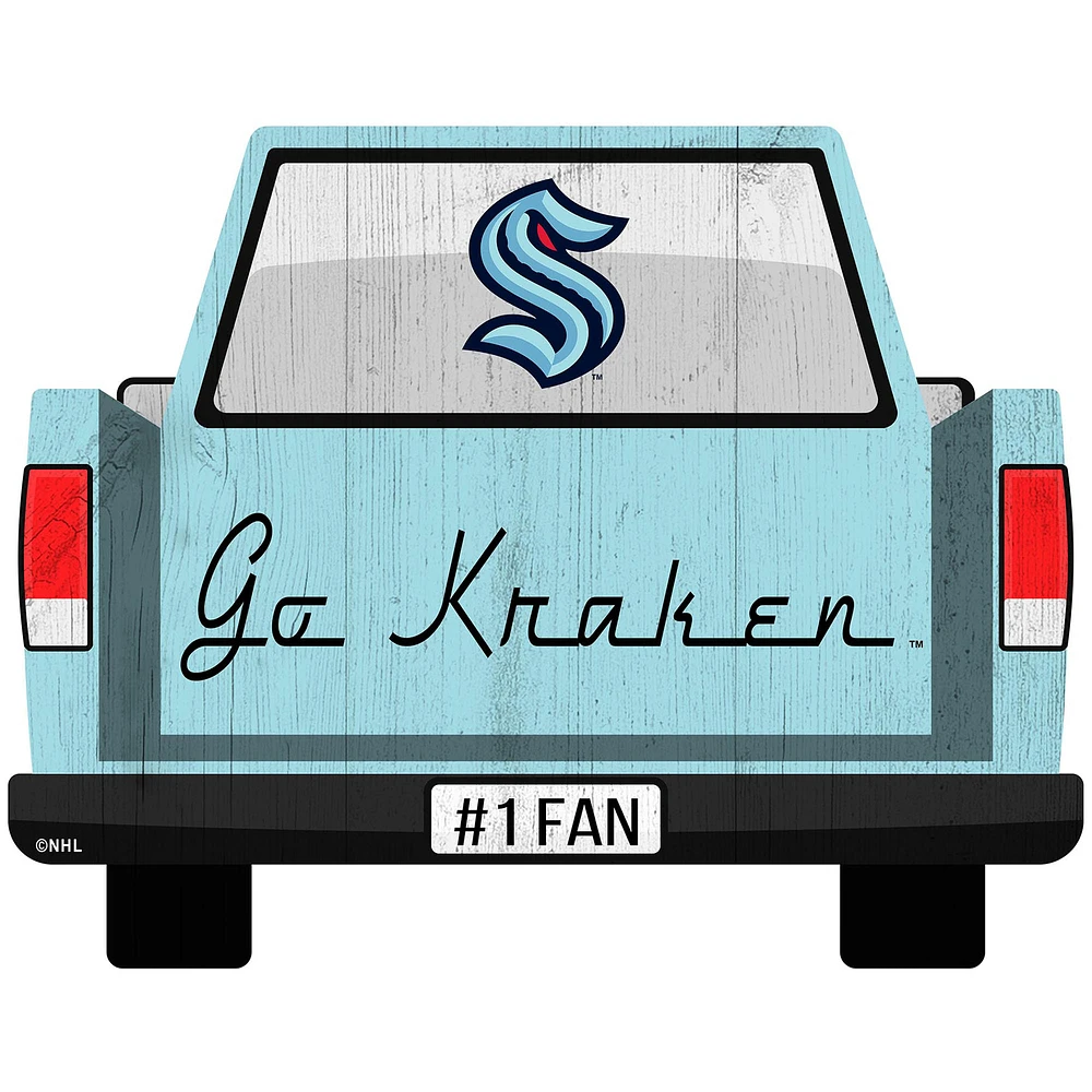 Seattle Kraken 12'' x 12'' Truck Back Décor