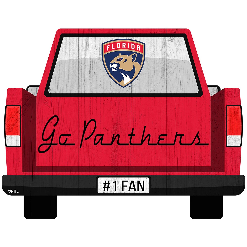Florida Panthers 12'' x 12'' Truck Back Décor