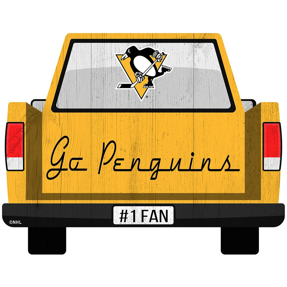 Pittsburgh Penguins 12'' x 12'' Truck Back Décor
