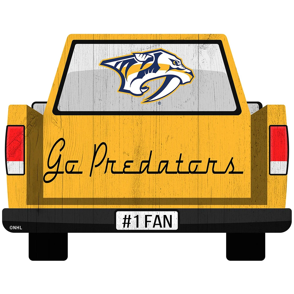 Nashville Predators 12'' x 12'' Truck Back Décor